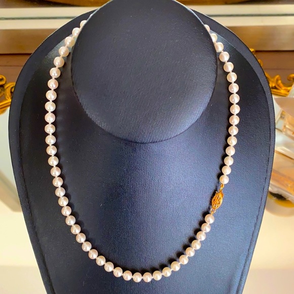 akoya Jewelry - 🎀Japanese Akoya sea pearl necklace 14k solid gold